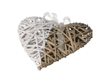 Dekoratives Herz zweifarbig HOME DECOR – 28 x 28 cm