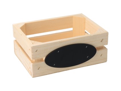 Holzkiste mit Tafel 20 x 14,5 x 8 cm