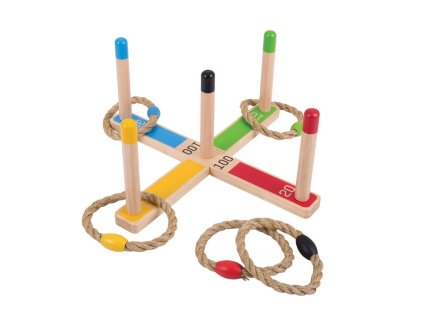Spiel aus Holz – Ringe