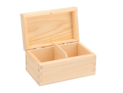 Tee Holzbox (2 Fächer)