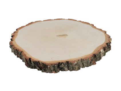Holzunterlage aus Birkenstamm 33-38 cm