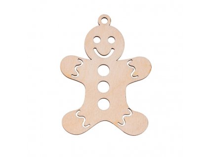 Weihnachtsschmuck aus Holz – Lebkuchen