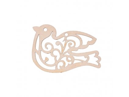 Weihnachtsschmuck aus Holz – Vogel