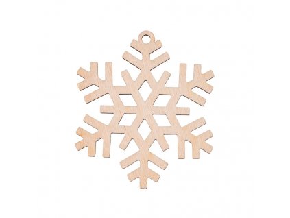 Weihnachtsschmuck aus Holz – Schneeflocke