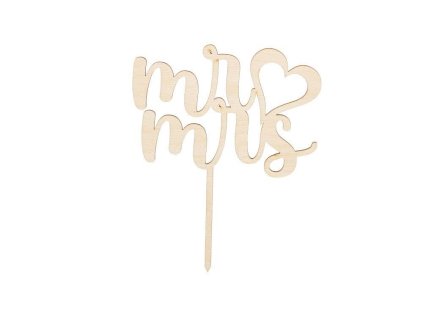 Deko-Stecker aus Holz – Mr ♡ Mrs