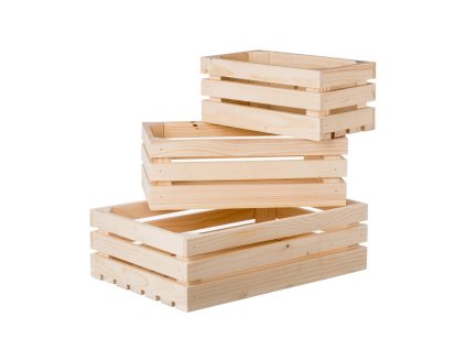 Kleine Holzkisten II – 3er-Satz