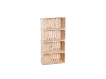 Regal aus kleinen Holzkisten 120 x 60 x 30 cm