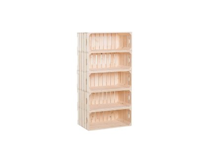 Regal aus kleinen Holzkisten 150 x 60 x 30 cm