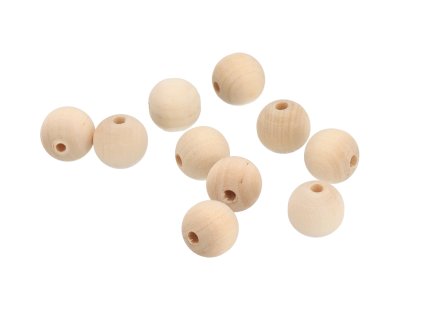 Holzperlen zum Auffädeln 1,6 cm – 10 Stück