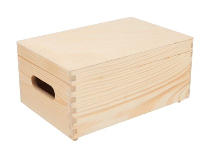 Holzbox mit Deckel 30 x 20 x 14 cm