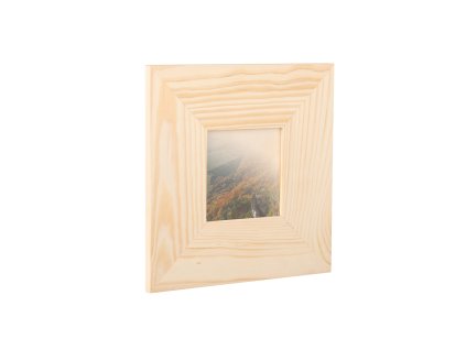 Holz-Bilderrahmen für die Wand 23 x 23 cm