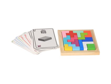 Hölzernes Tangram-Puzzle