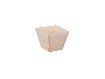 Holzblumentopf – Quadrat klein