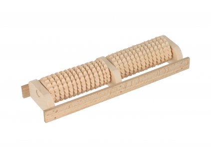 Fußmassagegerät aus Holz – 2 Rollen