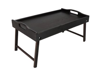 Tablett fürs Bett aus Holz 50 x 30 cm dunkel