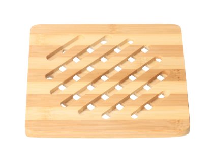 Quadratische Bambus-Topfmatte – 18 cm