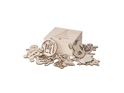 Kollektion von Weihnachtsschmuck in einer Box – 12 Stück