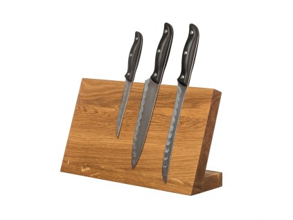 Magnetischer Messerblock aus Eiche