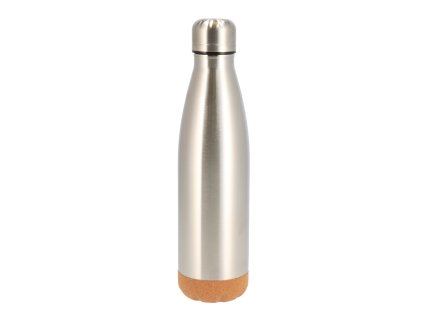 Edelstahl-Thermoflasche mit Korkboden 500 ml