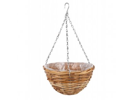 Rattan-Hängekorb für Blumen