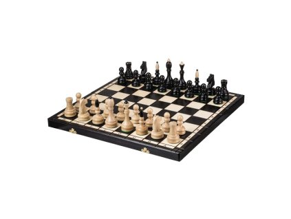 Großes Schachspiel aus Holz – 48 x 48 cm