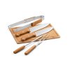 5-teiliges Grillset mit Schneidebrett