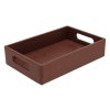 Holzkiste 30 x 20 x 7 cm – braun
