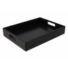 Holzkiste 40 x 30 x 6 cm – schwarz