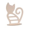 Hölzerne Katze für Schmuck
