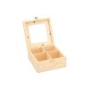 Holzbox mit Glas – 4 Fächer