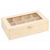 Holzbox mit Glas – 8 Fächer