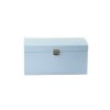 Holztruhe 35 x 25 x 18,5 cm – hellblau