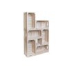 Bücherregal aus kleinen Holzkisten 62 x 102 x 20 cm
