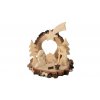 Krippe aus Holz mit Rinde XXV