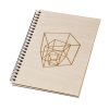 Notizbuch aus Holz A5 – Geometrie