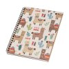 Notizbuch aus Holz A5 – Lamas