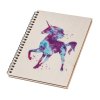 Notizbuch aus Holz A5 – Außerirdisches Einhorn