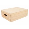 Holzbox mit Deckel 40 x 30 x 14 cm