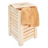 Wäschesammler aus Holz – natur