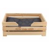 Hundebett aus Holz 70 x 50 cm
