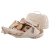Rattan-Brotbehälter + Trockentuch