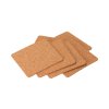 Korkuntersetzer quadratisch 9,5 x 9,5 cm – 6 Stück