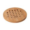 Runde Bambus-Topfmatte – 19 cm