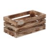 Holzkiste geflammt 28 x 15 x 12 cm II