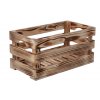 Holzkiste geflammt 40 x 22 x 20 cm