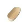 Ovaler Rattan-Brotkorb 32 x 15 x 9 cm – Blätter