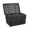 Korbtruhe schwarz