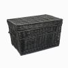 Korbtruhe schwarz
