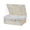 Korb-Schublade weiß mit Deckel