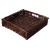 Weidenkorb-Schublade Wenge 34 x 34 x 8 cm